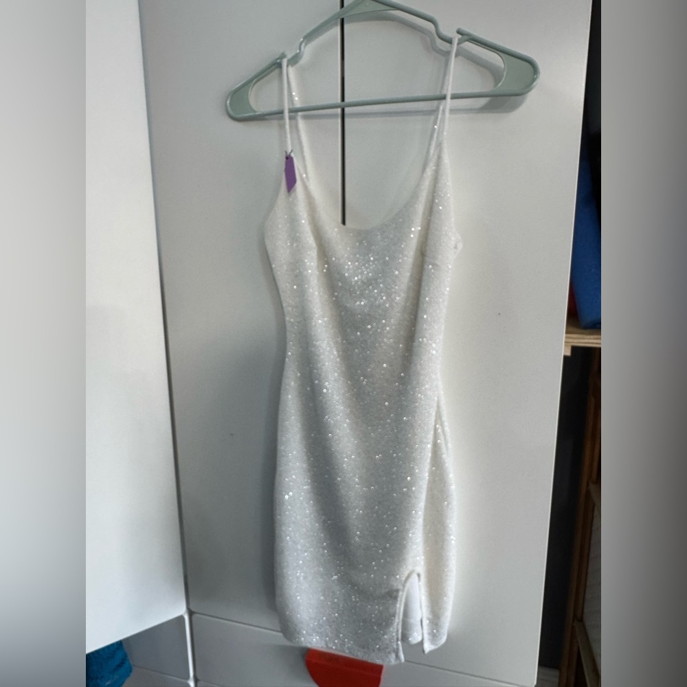 Windsor White Spaghetti Strap Dress